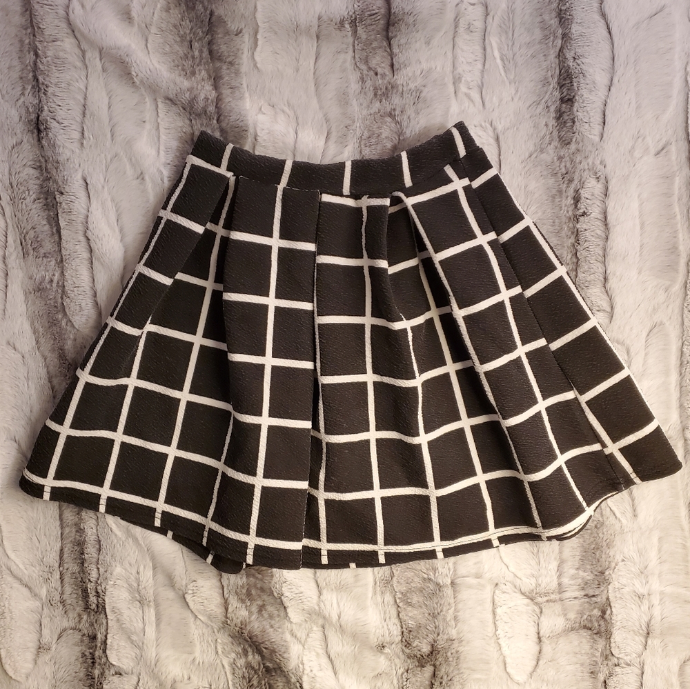 Boohoo Checkered Skirt